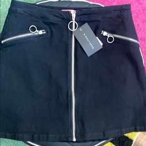 Black Retro Miniskirt